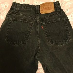 Vintage high waisted black Levi jeans